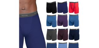 Fruit Of The Loom Men’s Cotton Tag-Free Boxer Briefs