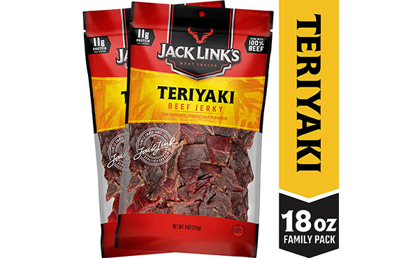 Jack Link’s Beef Jerky, Teriyaki, 2 Bags