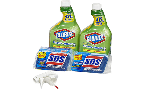 Clorox Clean-Up Bleach Cleaner Spray and Scrubber Value Pack