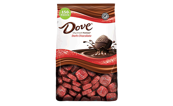 DOVE PROMISES Dark Chocolate Christmas Candy, 153-Piece Bag