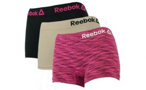 Reebok Women's Seamless Boyshort Panties, 3-Pack