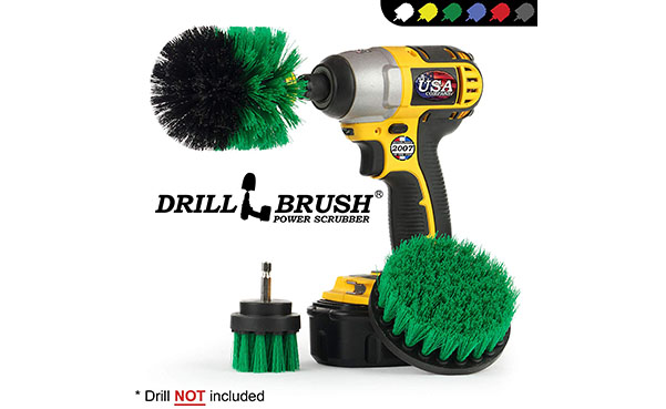 Drillbrush Green Kitchen Cleaning Brushes