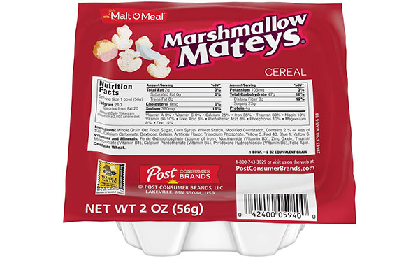 Malt-O-Meal Marshmallow Mateys Cereal, 48-Pack