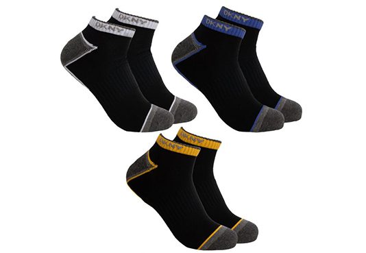 DKNY Men's Ankle Socks, 3 Pairs