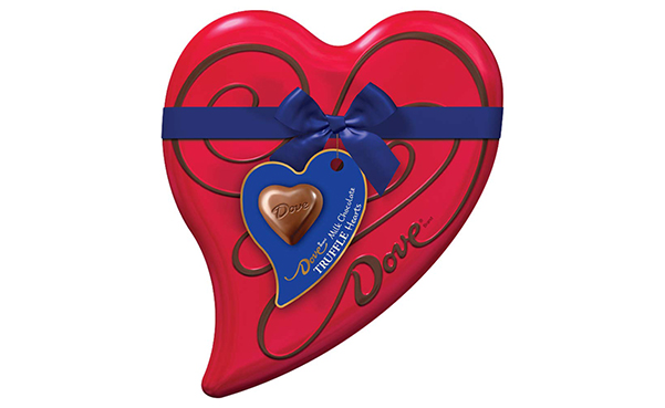 DOVE Valentine's Milk Chocolate Truffles Candy Heart Gift Box