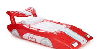 FUNBOY Inflatable Red Sports Car Pool Float