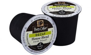 Peet's Coffee & Tea Decaffeinated House Blend Dark Roast K-Cups