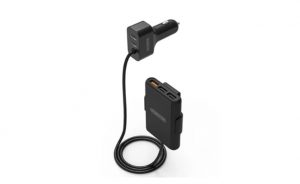 USB Car Charger with Back-Seat Charging Station Extender