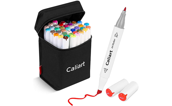 Caliart 40 Colors Dual Tip Art Markers