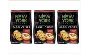 New York Style Bagel Crisps, 3-Pack