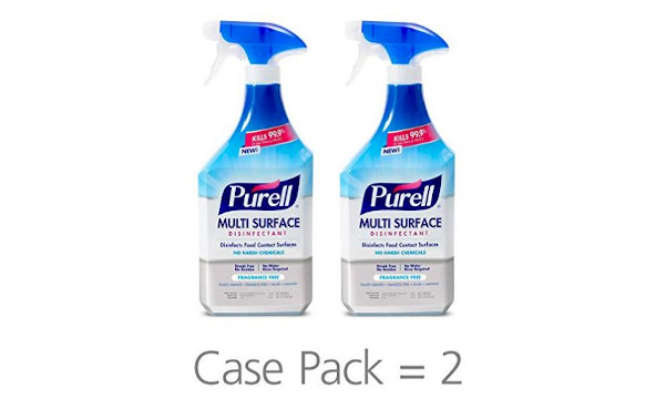 PURELL Multi Surface Disinfectant Spray – Fragrance Free, VOTED 2018 PRODUCT OF THE YEAR - 28 oz. Spray Bottle (Pack of 2) - 2846-02-EC - 2846-02-ECCAL