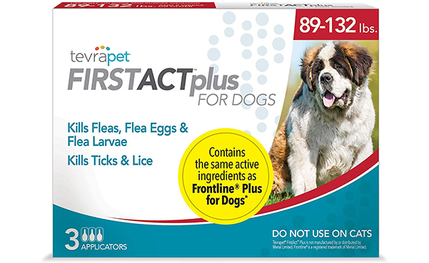 TevraPet FirstAct Plus Flea and Tick Topical for Dogs