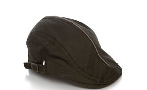 Bodvera 100% Cotton Cabbie Cap – Adjustable Flat Hat For Men