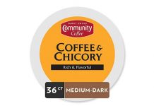 Community Coffee Coffee & Chicory Single Serve K-Cup Compatible Coffee Pods, Box of 36 Pods