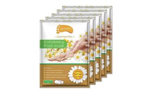 5 Pairs Foot Peel Mask, Exfoliating Callus Peel Booties,Peeling Off Calluses & Dead Skin, Baby Soft Smooth Touch Feet-Men Women (Camomile)