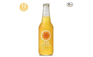 IZZE Sparkling Juice, Clementine, 12 oz Glass Bottles, 12 Count
