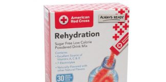 30pk American Red Cross Rehydration Powdered Drink Mix