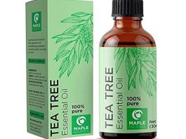 100% Pure Tea Tree Oil Natural Essential Oil with Antifungal Antibacterial Benefits for Face Skin Hair Nails Heal Acne Psoriasis Dandruff Piercings Cuts Bug Bites Multipurpose Surface Cleaner