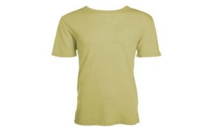 100% Cotton Crew T-Shirt With Pocket - Sunwashed Solid Colors