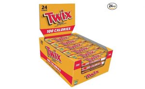 Twix 100 Calories Caramel Chocolate Cookie Bar Candy 0.71-Ounce Bar 24-Count Box