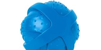 ST Pet 532501 Rowdy Roller Ball Dog Toy, Blue, 4.5" Diameter