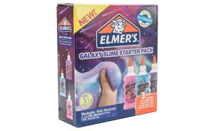 Elmer’s Glue Deluxe Slime Starter Kit, Clear School Glue & Glitter Glue Pens, 3 Count