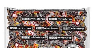 HERSHEY'S Assorted Chocolate Miniatures (HERSHEY'S, KRACKEL, & MR. GOODBAR) Easter Candy, Bulk Variety Pack, 4.1 Pounds